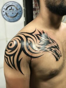 Wolf Tribal Tattoo