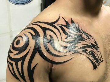 Wolf Tribal Tattoo