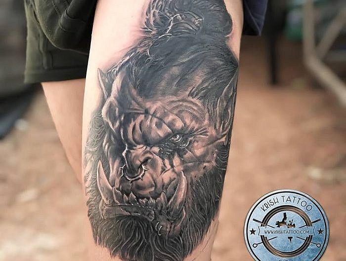 Detailed realistic lion tattoo by vijay makwana at feather art studio  anand, get your tattoo at the best place well known for art ,, Dm us… |  Instagram